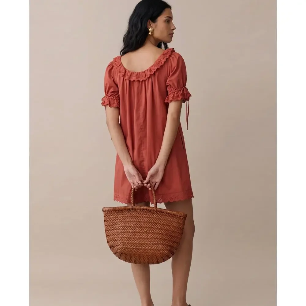 New Kourt Juliet rust dress size S 100% cotton $147